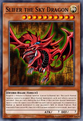 Pojedinačna karta iz seta pod imenom: Slifer the Sky Dragon