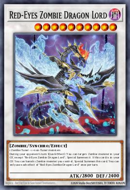 Pojedinačna karta iz seta pod imenom: Red-Eyes Zombie Dragon Lord