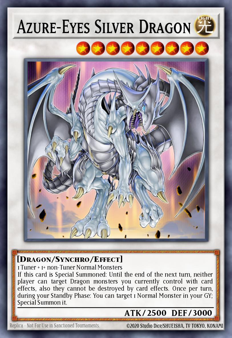 Card image of: Azure-Eyes Silver Dragon