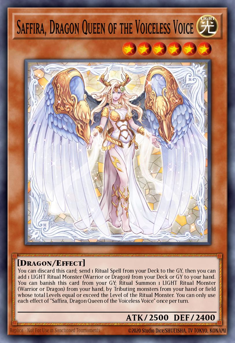 Card image of: Saffira, Dragon Queen of the Voiceless Voice