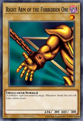 Pojedinačna karta iz seta pod imenom: Right Arm of the Forbidden One