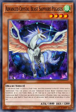 Pojedinačna karta iz seta pod imenom: Advanced Crystal Beast Sapphire Pegasus