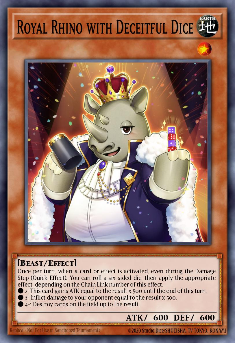 Card image of: Royal Rhino with Deceitful Dice