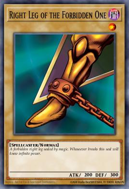 Pojedinačna karta iz seta pod imenom: Right Leg of the Forbidden One