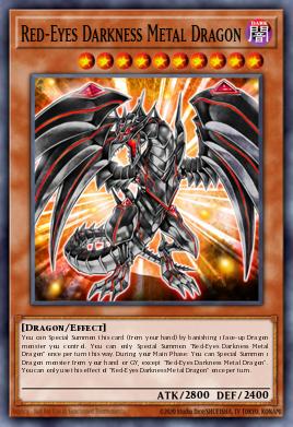 Pojedinačna karta iz seta pod imenom: Red-Eyes Darkness Metal Dragon